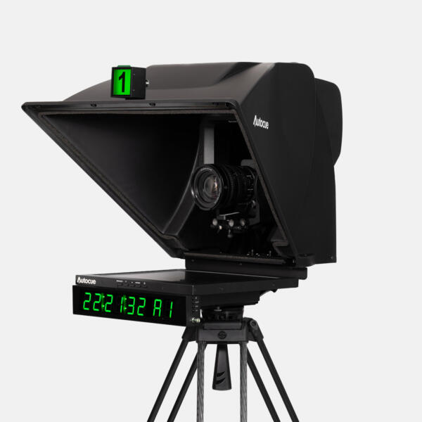 Clock & Tally Light Package on PTZ prompter