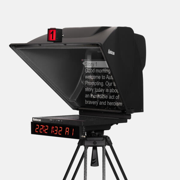 Clock & Tally Light Package on PTZ prompter